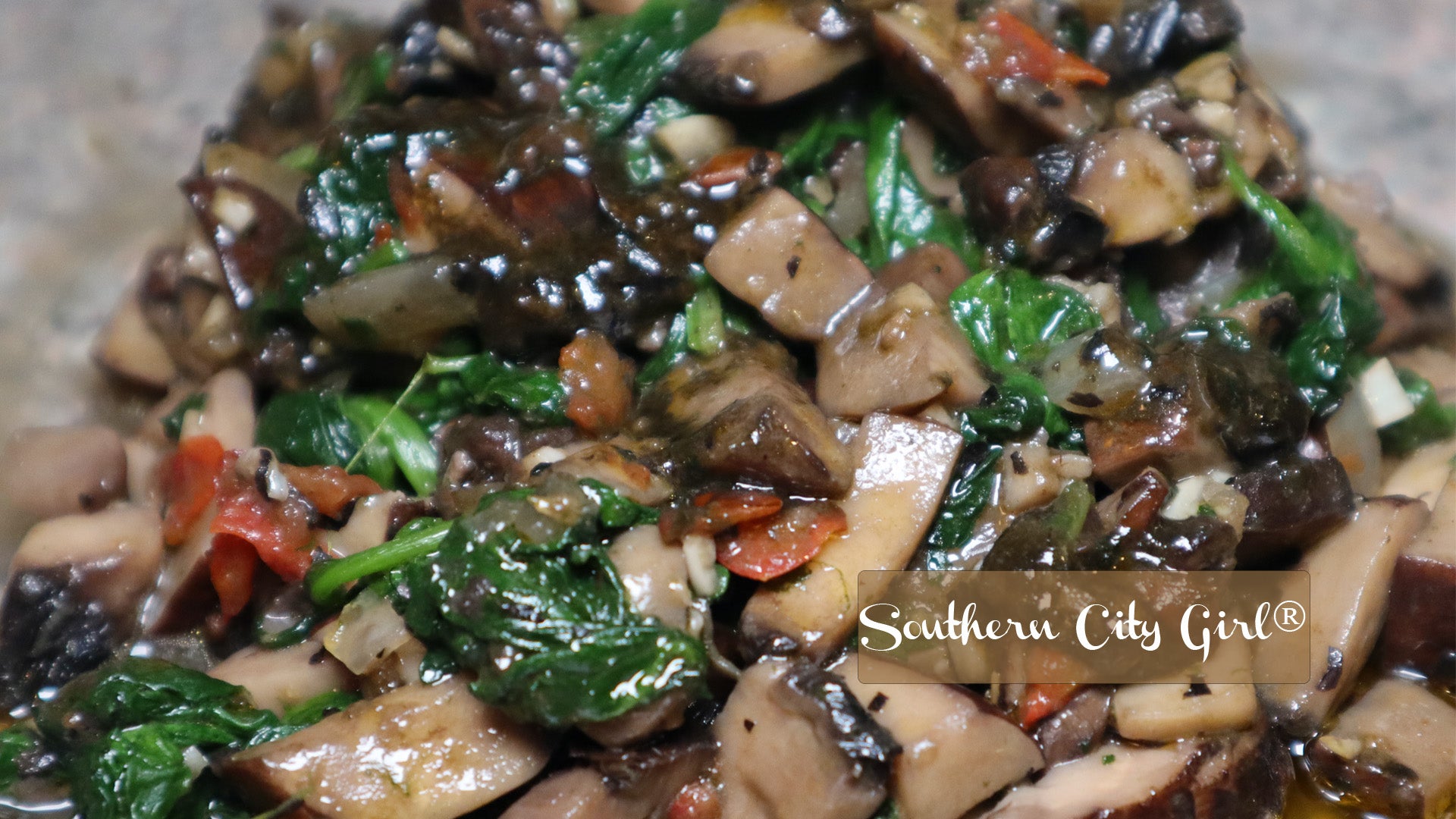 Mushrooms & Spinach... Vegan Hibachi Fried Rice